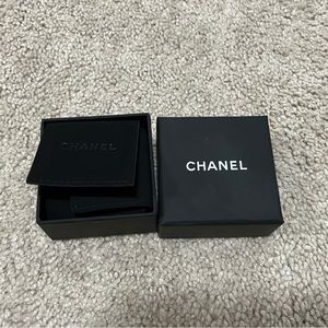 Chanel Small Earrings Gift Box and Pouch Old Version (Package only)